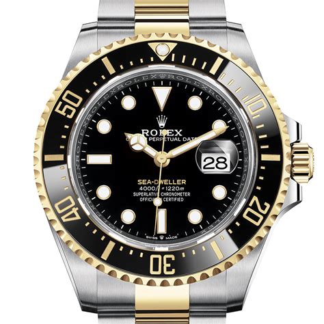 rolex oyster perpetual sea dweller in rolesor|rolex sea dweller price new.